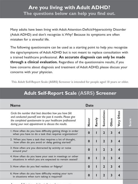 ADHD en ADD test 